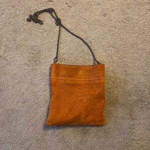 Free People, burnt orange satchel bag. Suede , never used.